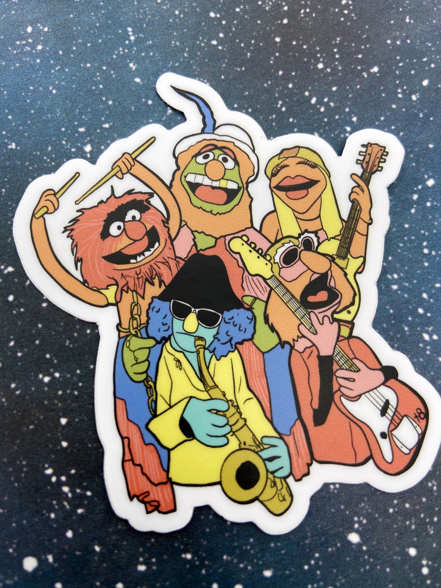 The Red Swan Shop - Vinyl Decal - Dr. Teeth and the Electric Mayhem - Muppets