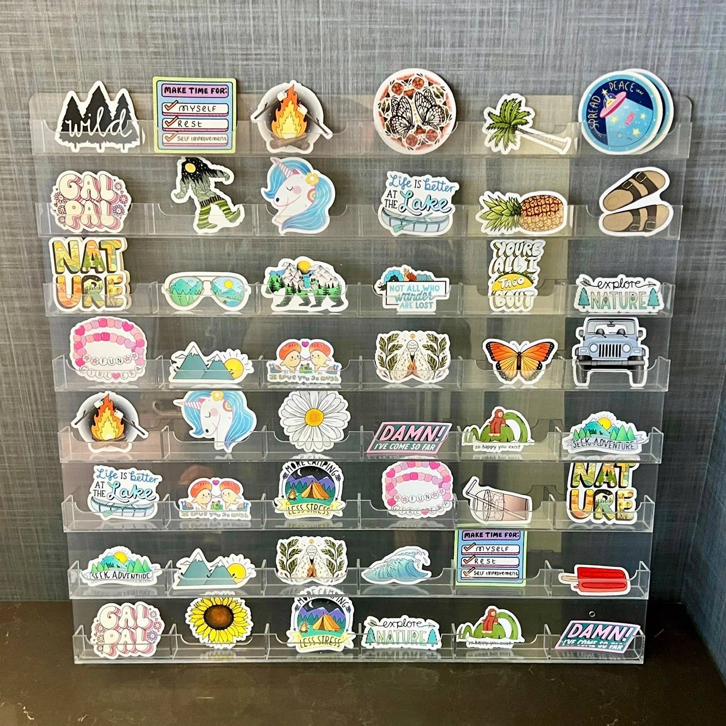 Big Moods - 48 Pocket Wall Sticker Display: 0