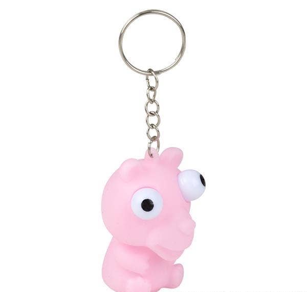 La Luna Bella - Toys - 2" SQUEEZE ANIMAL POPPING EYE KEYCHAIN LLB Keychain