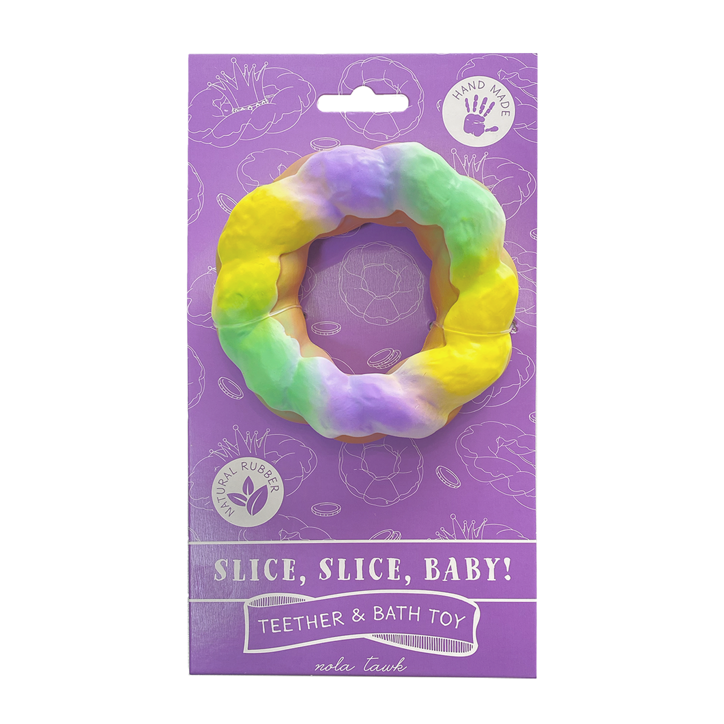 Nola Tawk - Slice, Slice, Baby King Cake Teether & Bath Toy