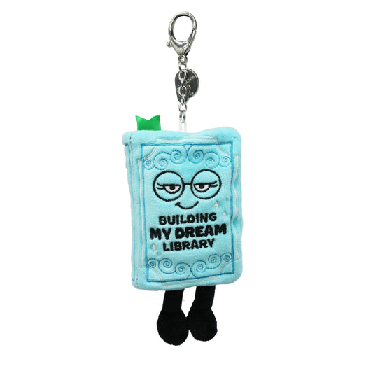 Punchkins - "Building My Dream Library" Book Plush Bag Charm