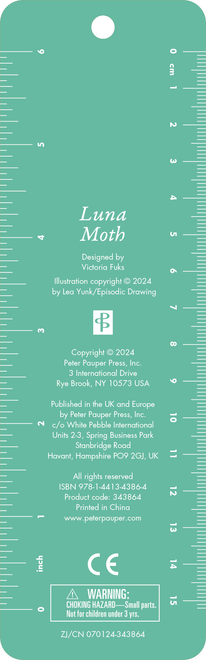 Peter Pauper Press - Luna Moth Beaded Bookmark