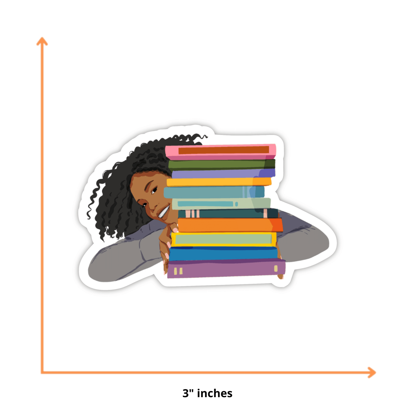 CheerNotes Greeting Cards & Stationery - Book Stack Love Sticker