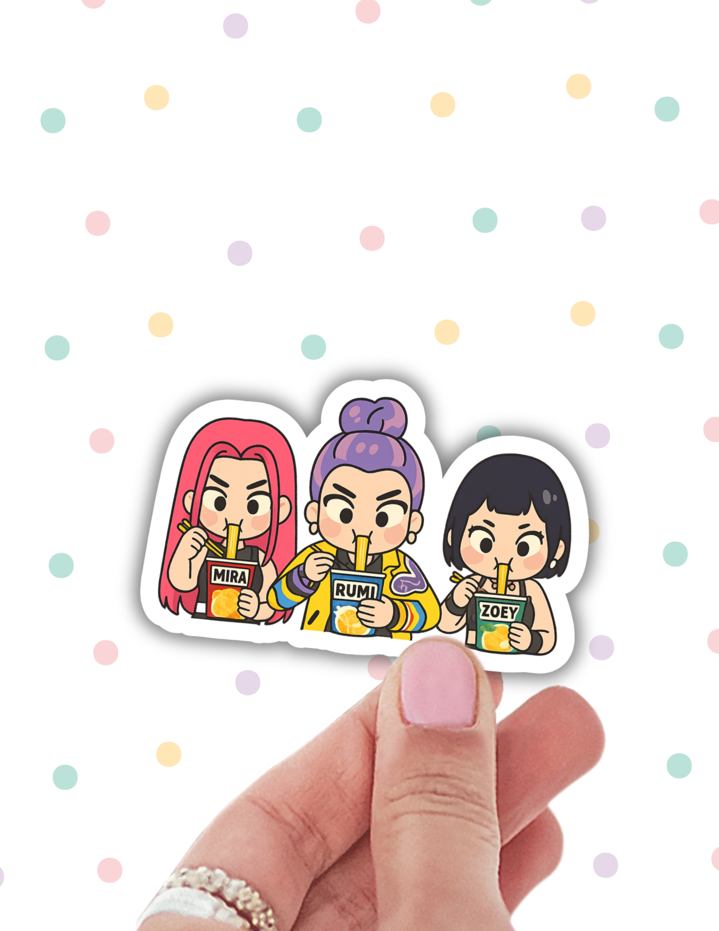 Lalatina Shop - K pop demon hunters stickers,trendy stickers,laptop decals