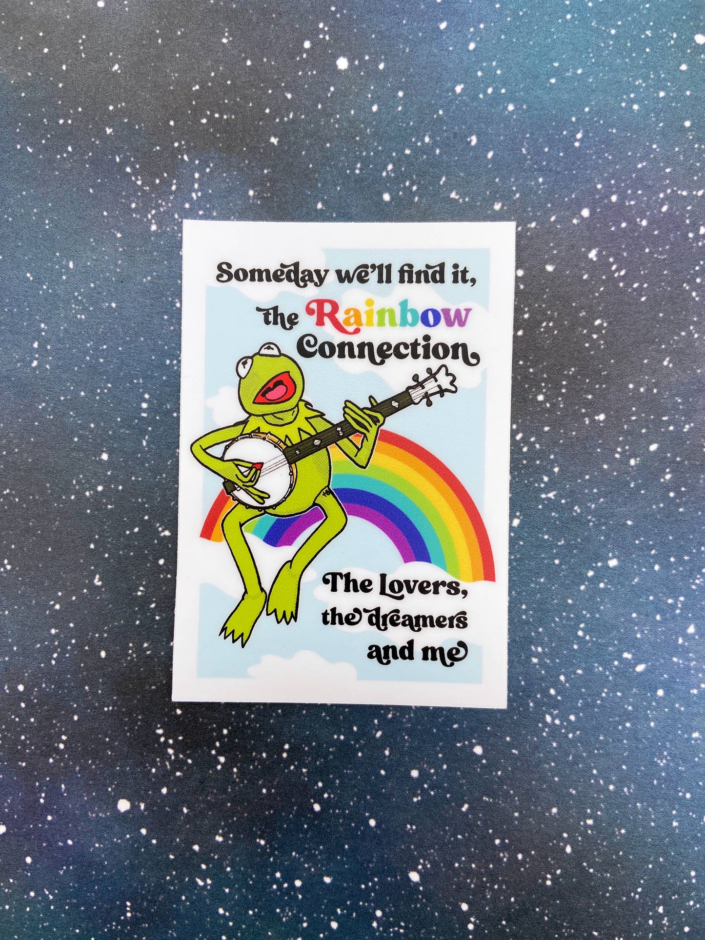 The Red Swan Shop - Vinyl Decal - Kermit the Frog - The Rainbow Connection