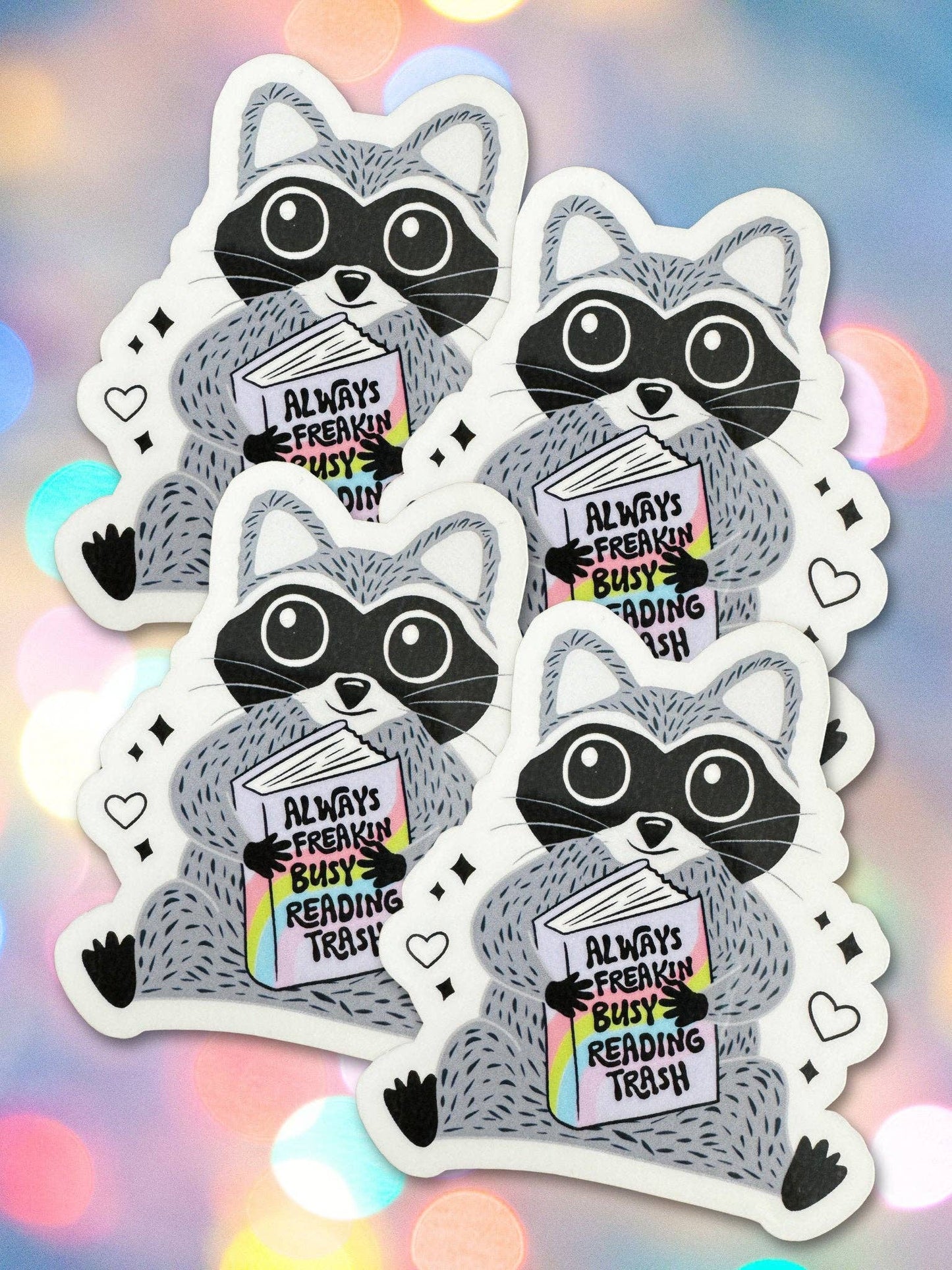 Sprinkles Studios - Busy Reading Trash Vinyl Sticker