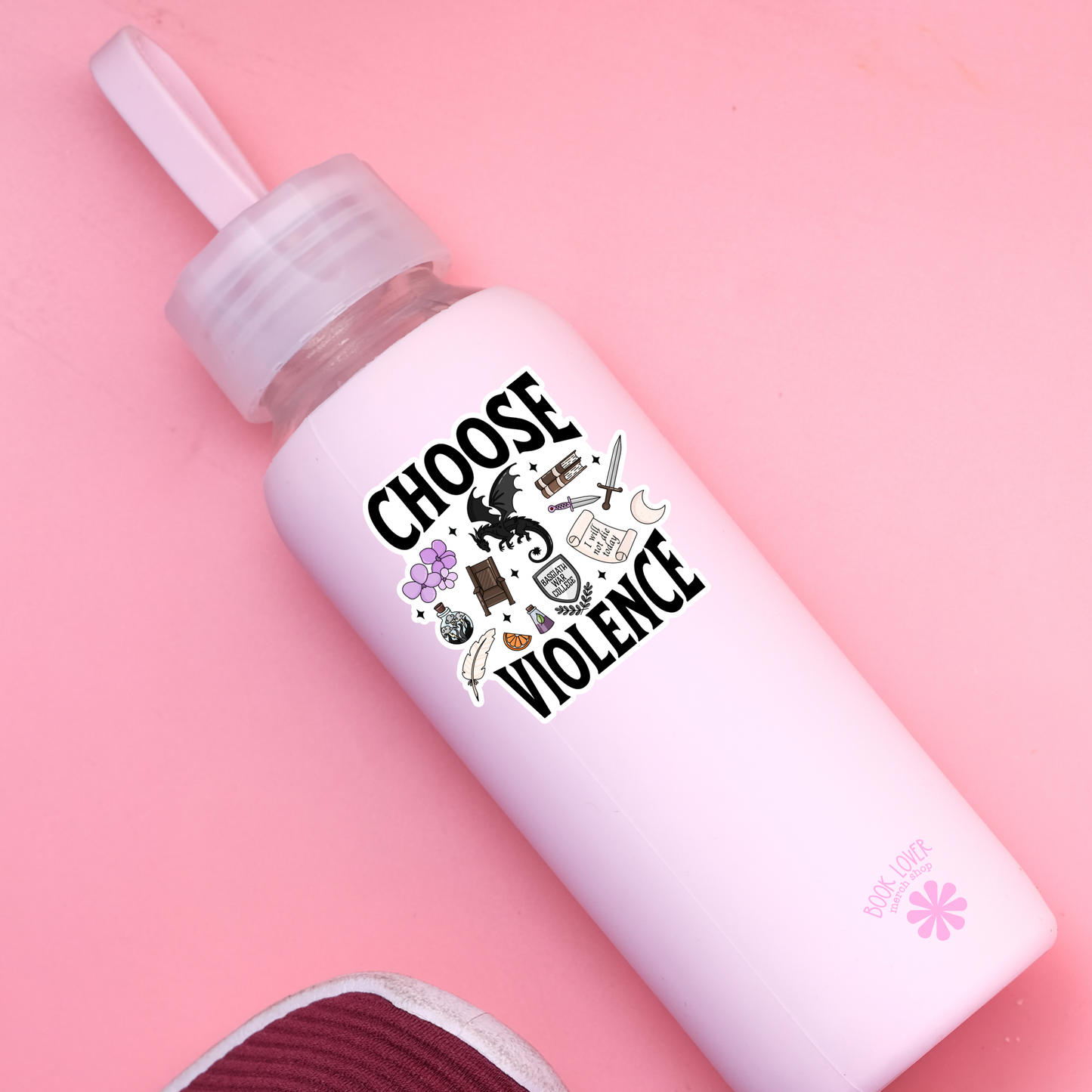 Book Lover Merch Shop - Choose Violence Stickers / Bookish Stickers / Book Lover: 3''