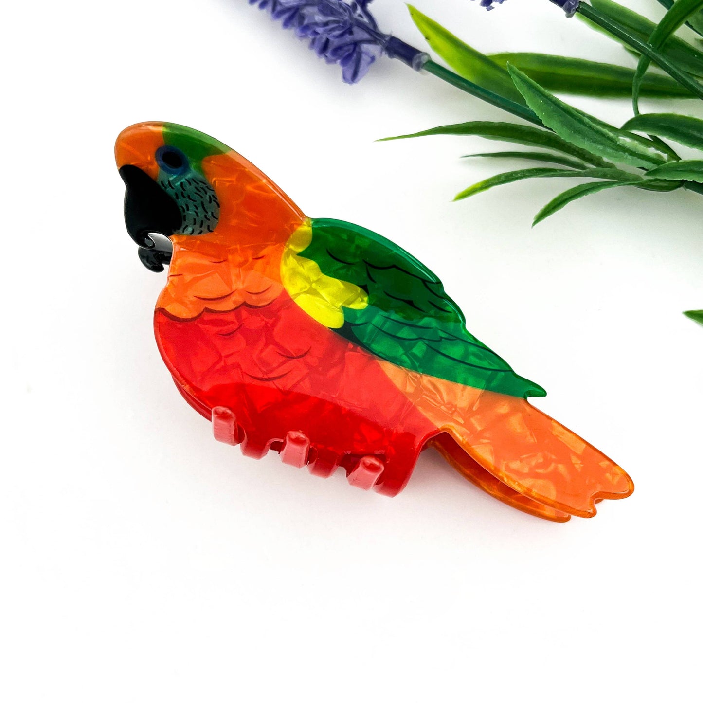 mildstyles - Colorful Cartoon Bird Acrylic Hair Claw – Cute Design: F