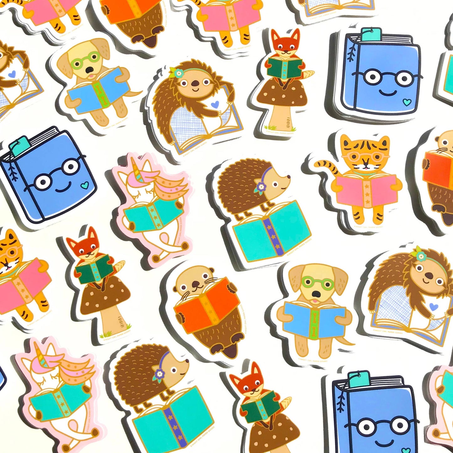 Night Owl Paper Goods - Book Lover Vinyl Sticker