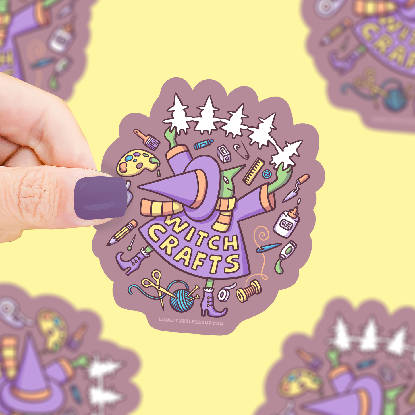 Turtle's Soup - Witch Crafts, Halloween, Arts, Cute, Vinyl Sticker