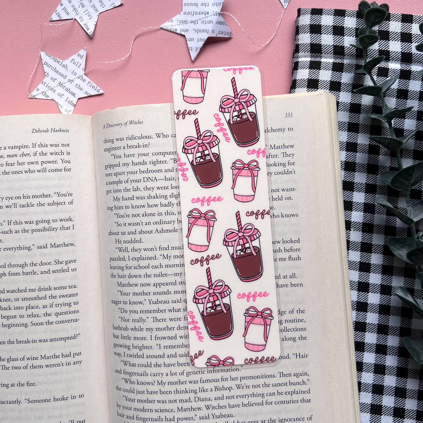 Cozy Reads Shop - Coffee and Books Bookmarks: Coffee Coffee Coffee / Tassel