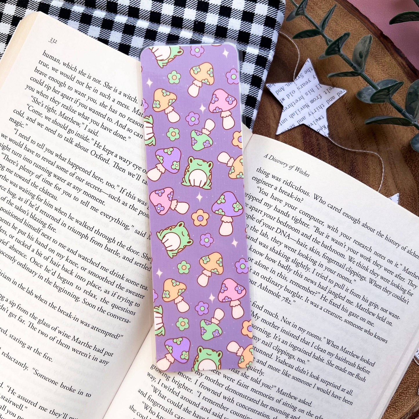 Cozy Reads Shop - Mushroom Bookstore Bookmarks: Tassel / Mushroom House