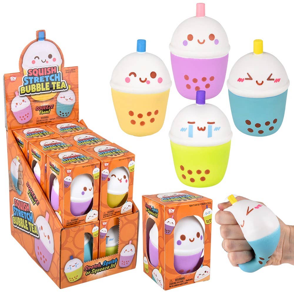 La Luna Bella - Toys - 3.5" Squish And Stretch Bubble Tea