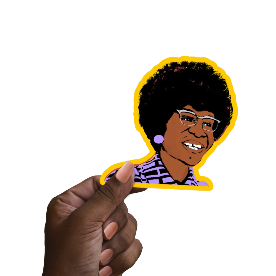 CheerNotes Greeting Cards & Stationery -  Shirley Chisholm Stickers | Civil Rights Icon | Activists