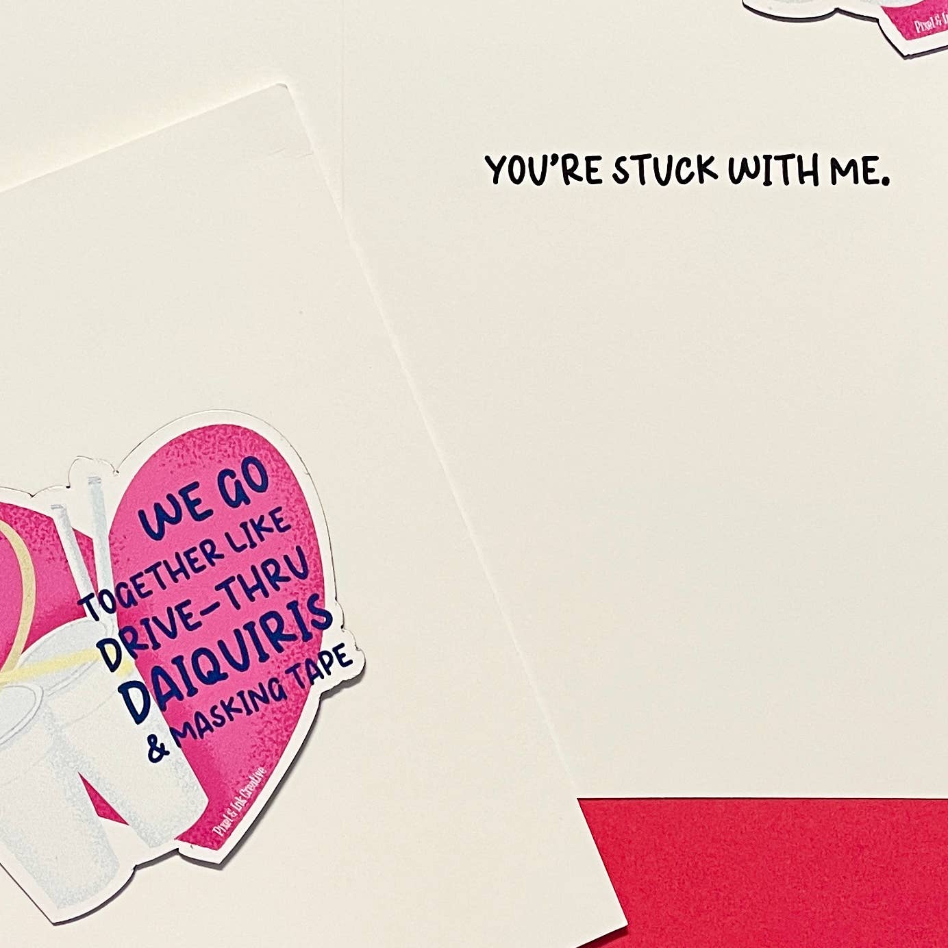 Pixel & Ink Creative - Daiquiri + Masking Tape Louisiana Greeting Card: With Words