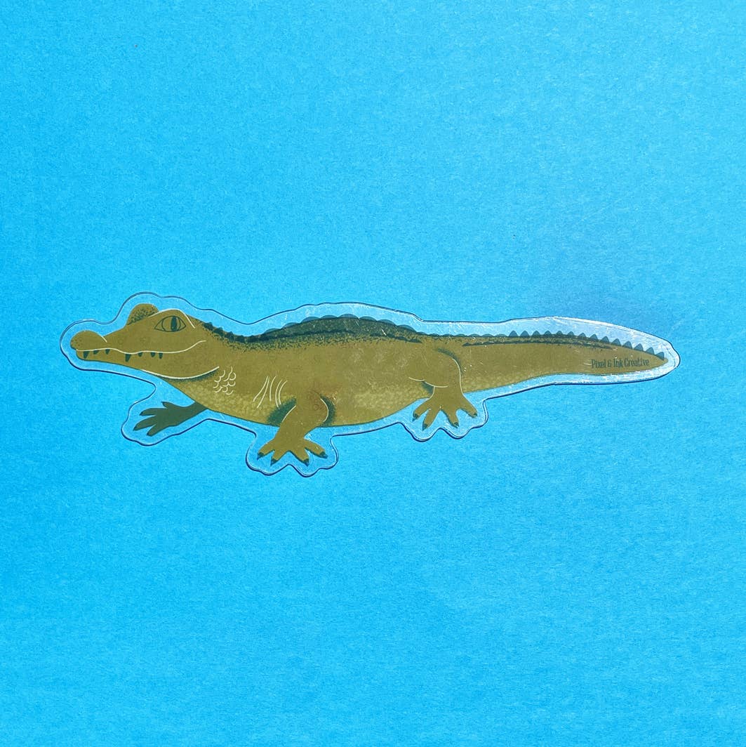 Pixel & Ink Creative - Alligator Bookmark – A Wild Pick for Book Lovers