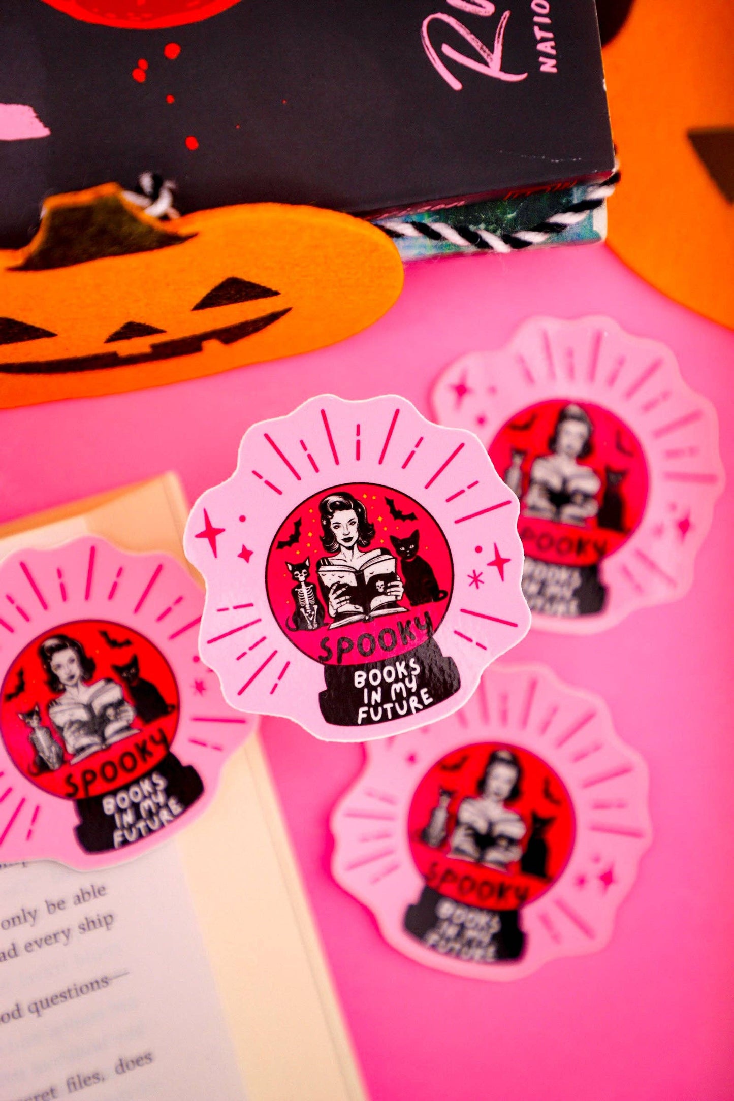 Furever Booked - Spooky Books In My Future Sticker