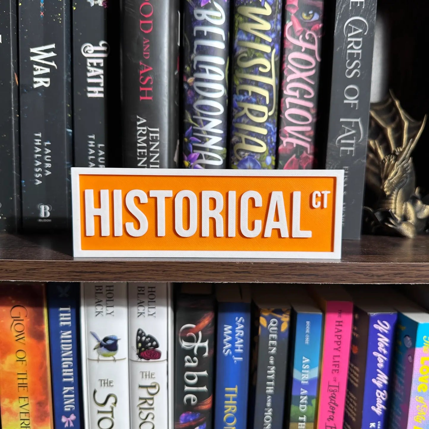 The Crafted Nook - Historical Street Sign | Bookshelf Decor: Sky Blue