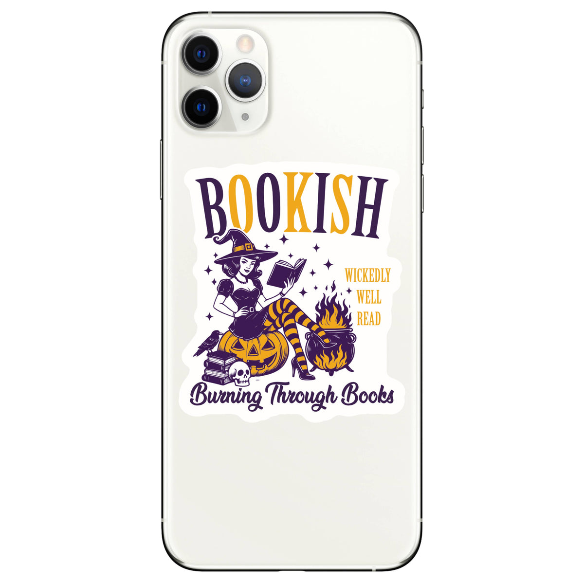 Juju and Moxie - Bookish Witch Halloween Fall High Quality Vinyl Sticker