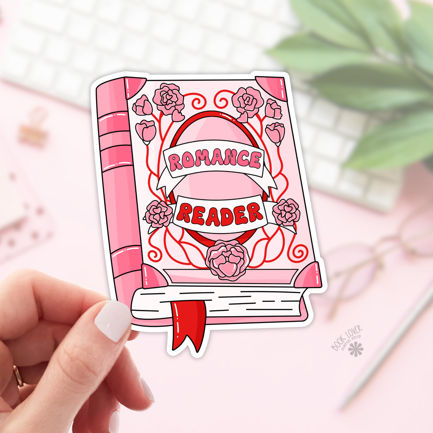 Book Lover Merch Shop - Romance Reader Stickers / Bookish Stickers / Book Lover: 3''