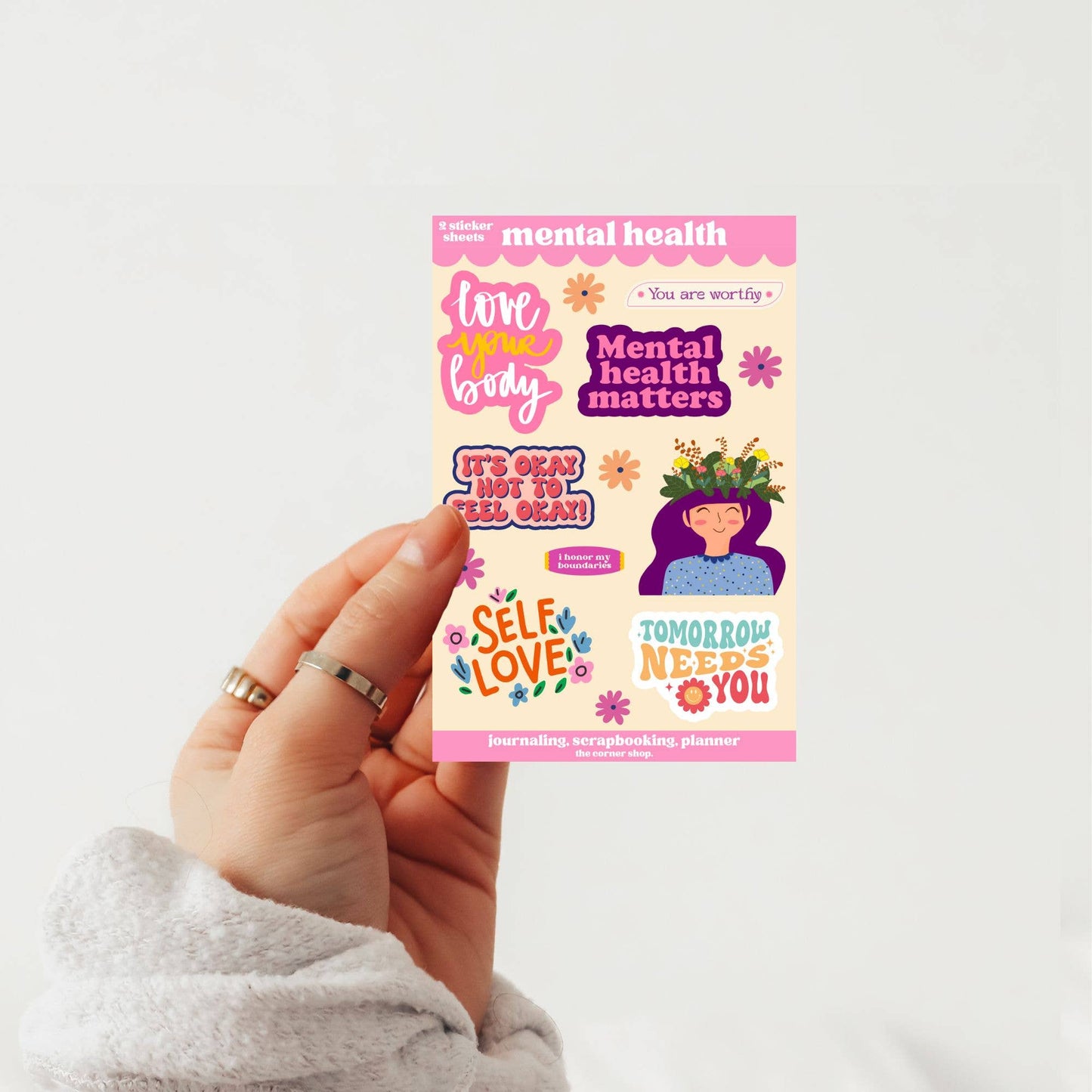 The Corner Shop - Mental Health Sticker Sheets