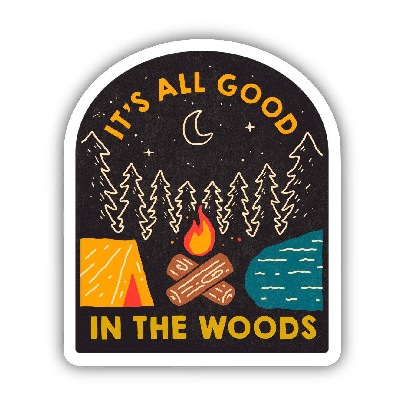 Big Moods - It's All Good In The Woods Sticker