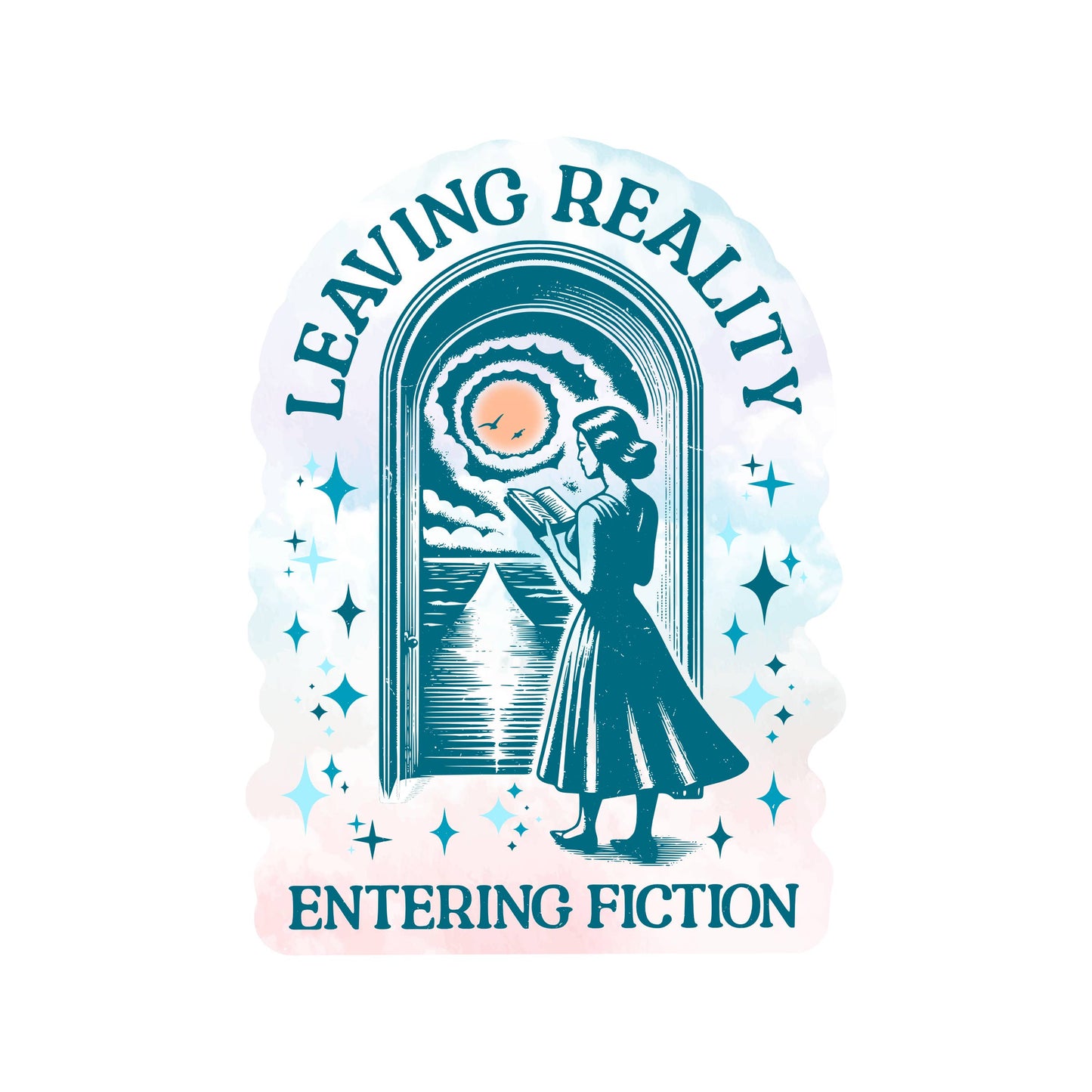 Juju and Moxie - Book Lover Reading Escape Cute High Quality Vinyl Sticker
