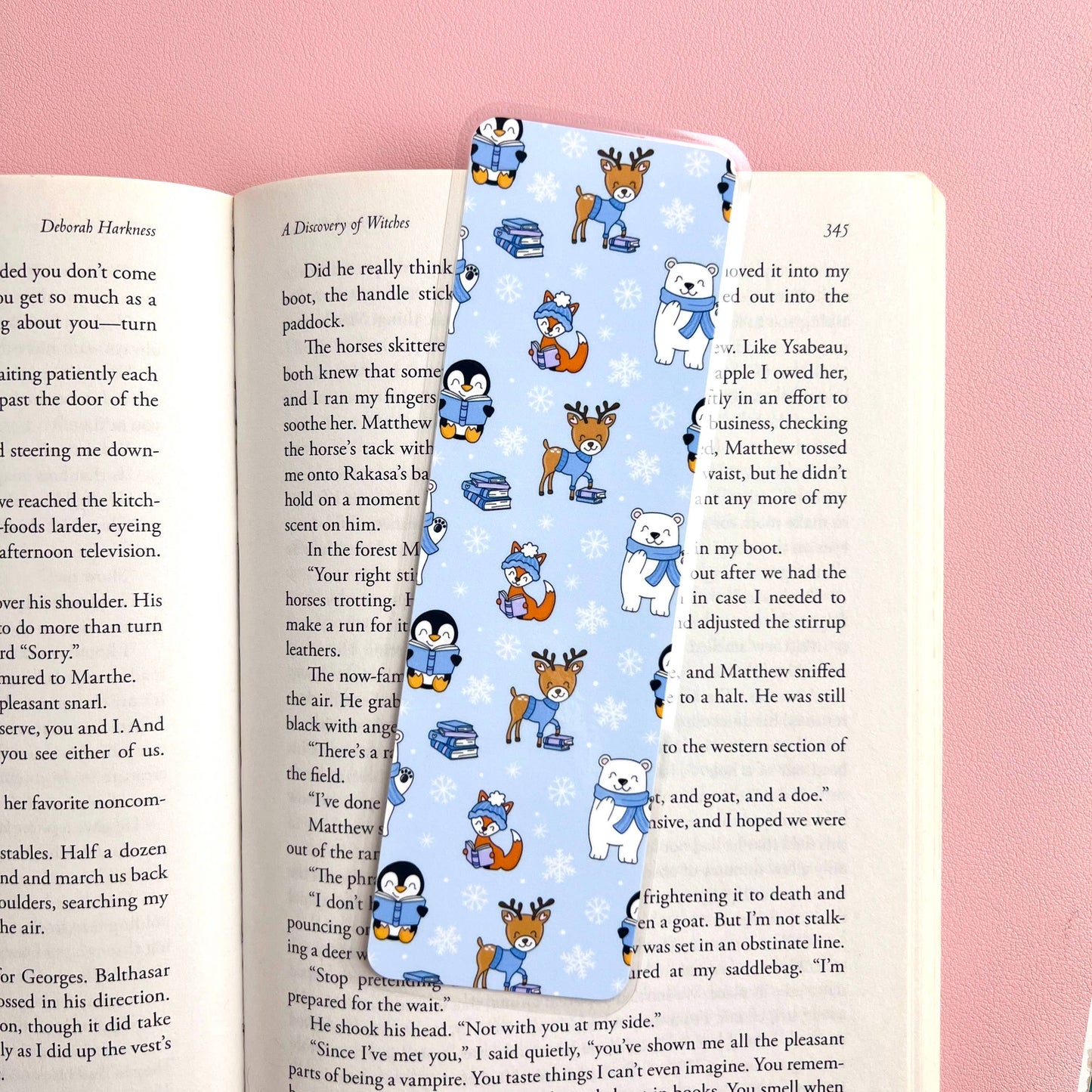 Cozy Reads Shop - Winter Animals Bookmark: Tassel