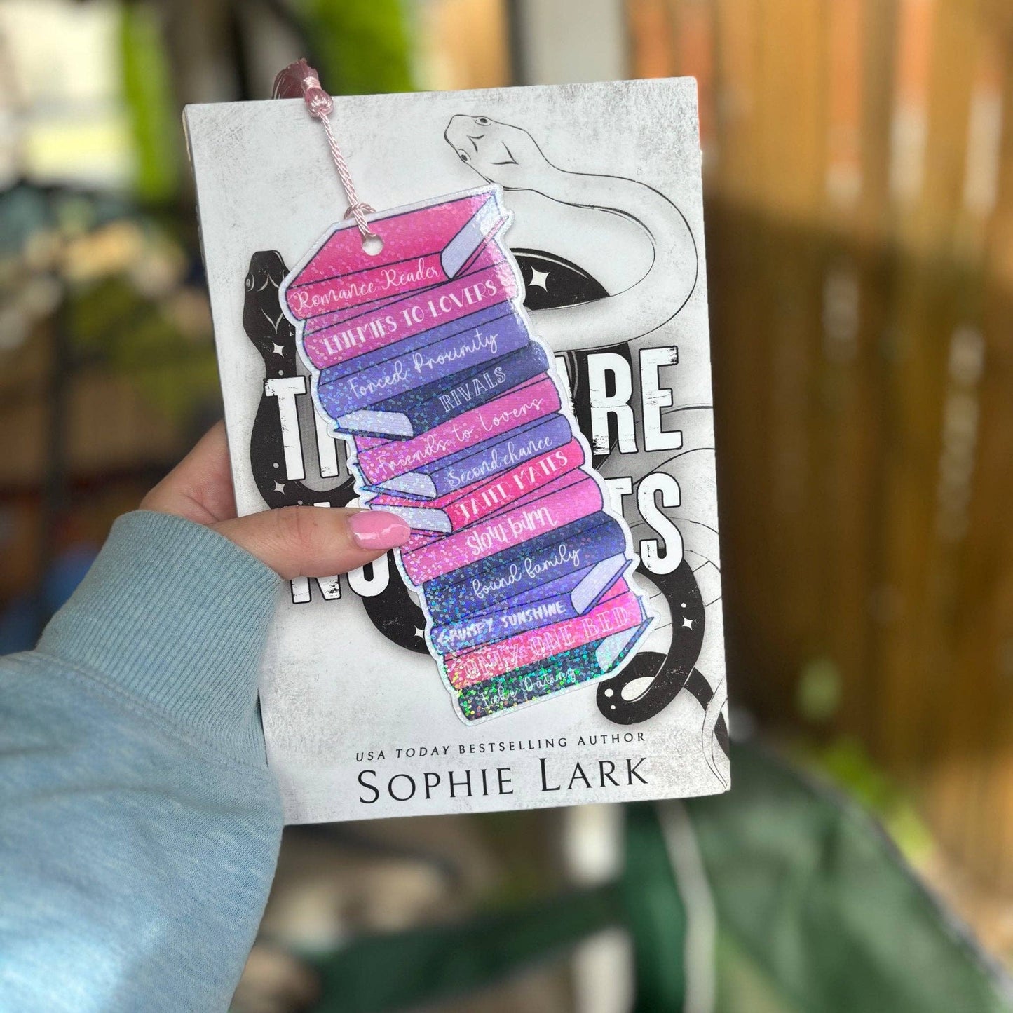 Awfullynerdy.co - Romance Tropes Cardstock Bookmark: Add Tassel