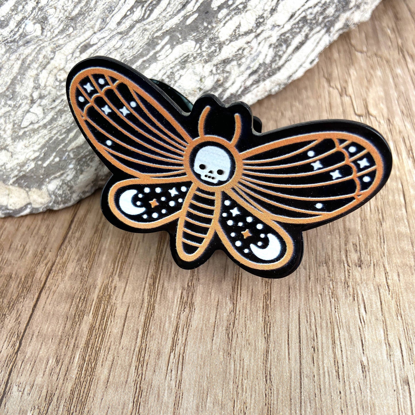 mildstyles - Butterfly Skull Hair Clip Halloween