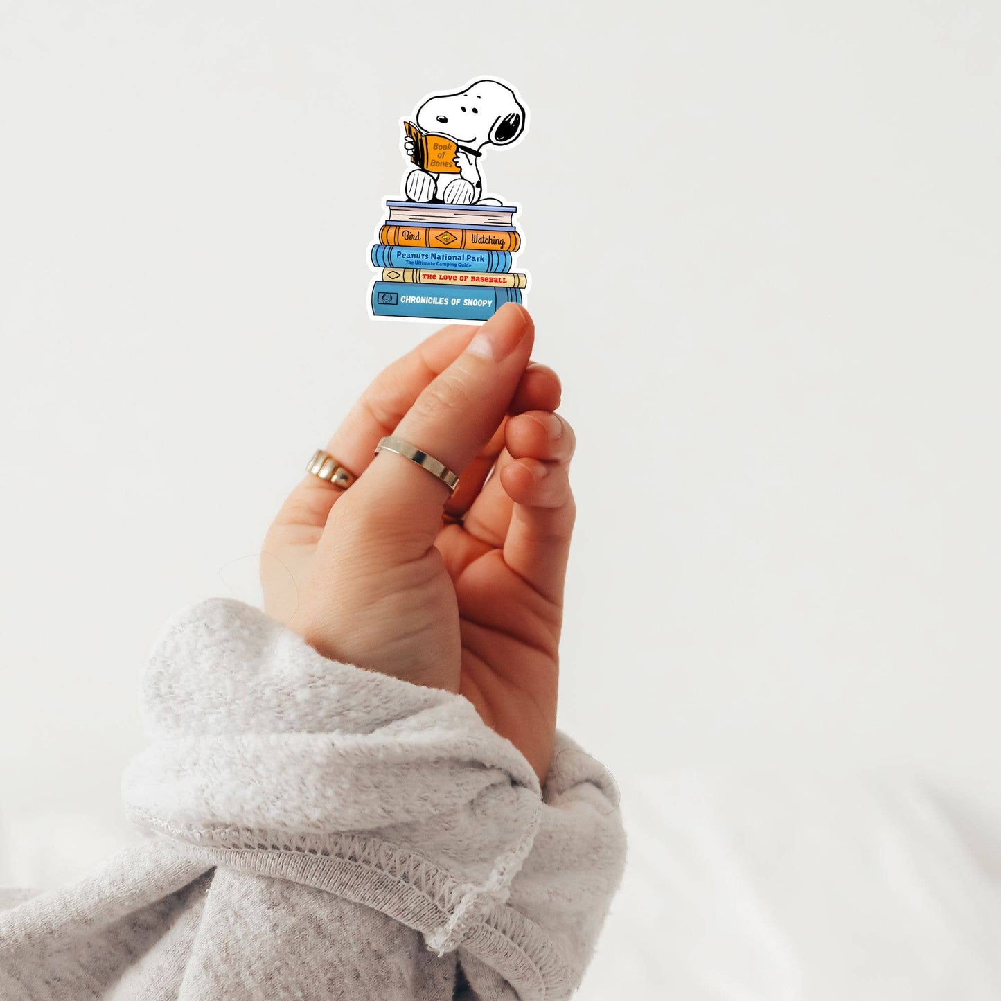 The Corner Shop - Cartoon Dog Book Stack Sticker