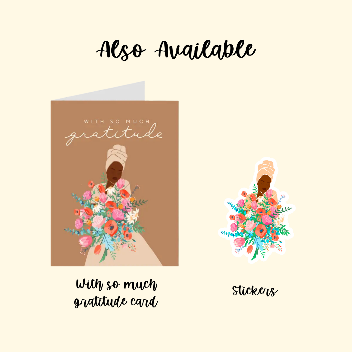 CheerNotes - Bloom | Black Woman | Abundance Stickers | Flowers