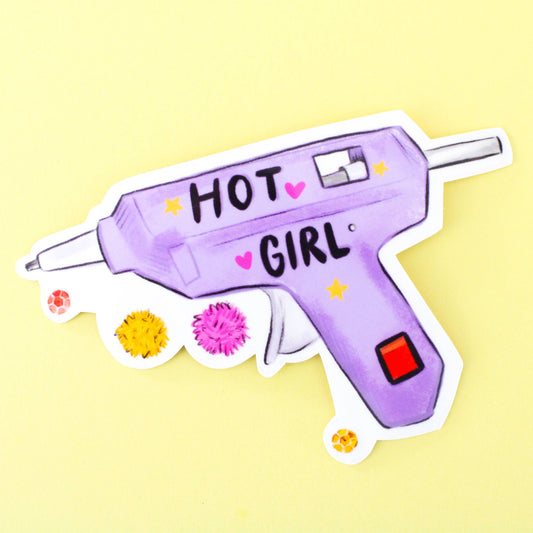 Amy Hartelust Art and Illustration - Hot Girls Craft Vinyl Sticker