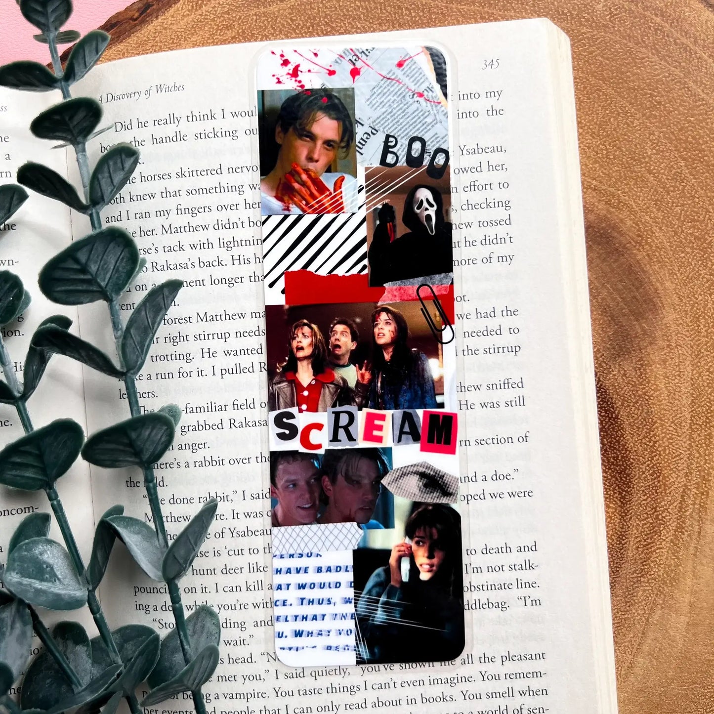 Cozy Reads Shop - Slasher Collage Bookmark: Tassel