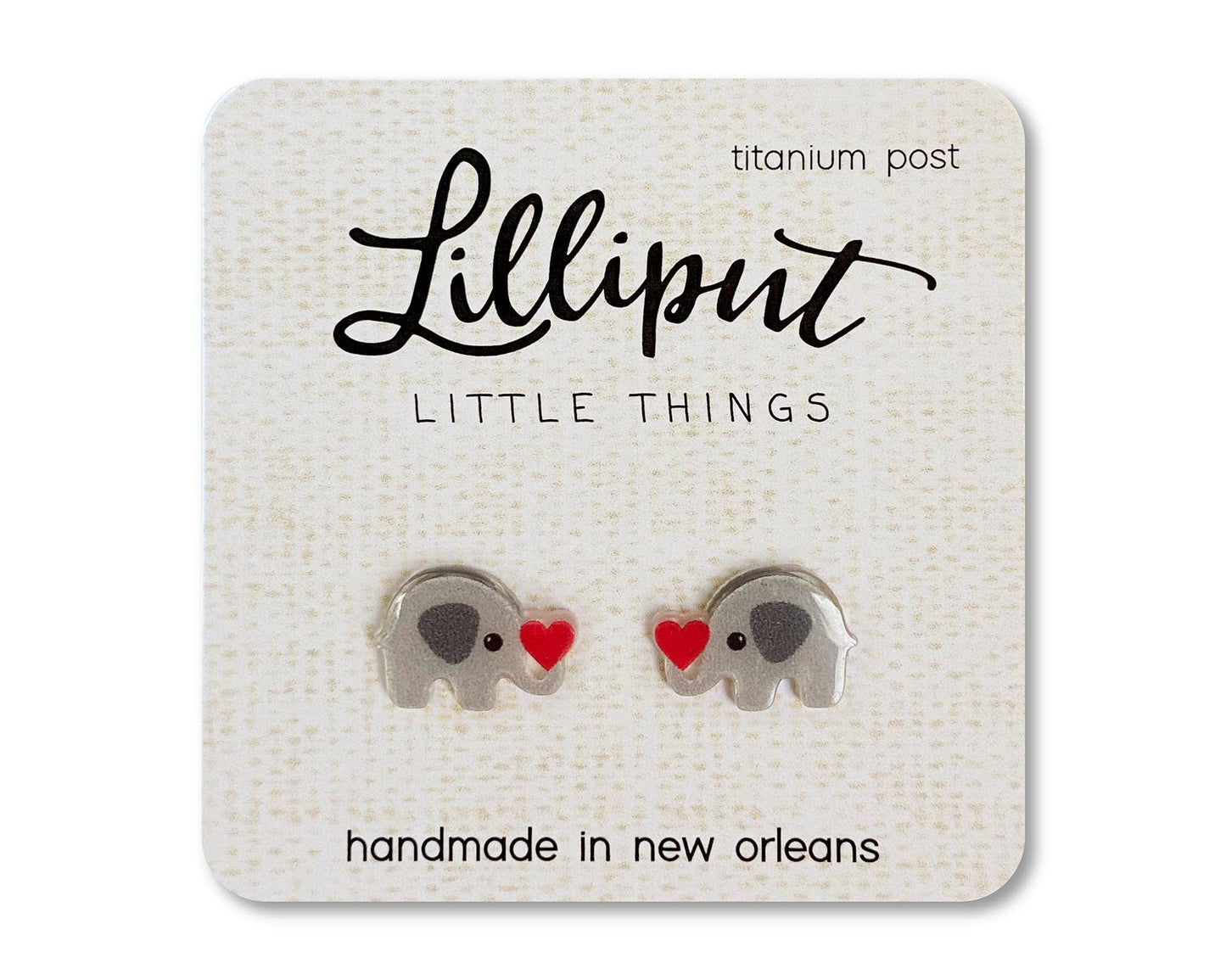 Lilliput Little Things - Elephant Heart Earrings