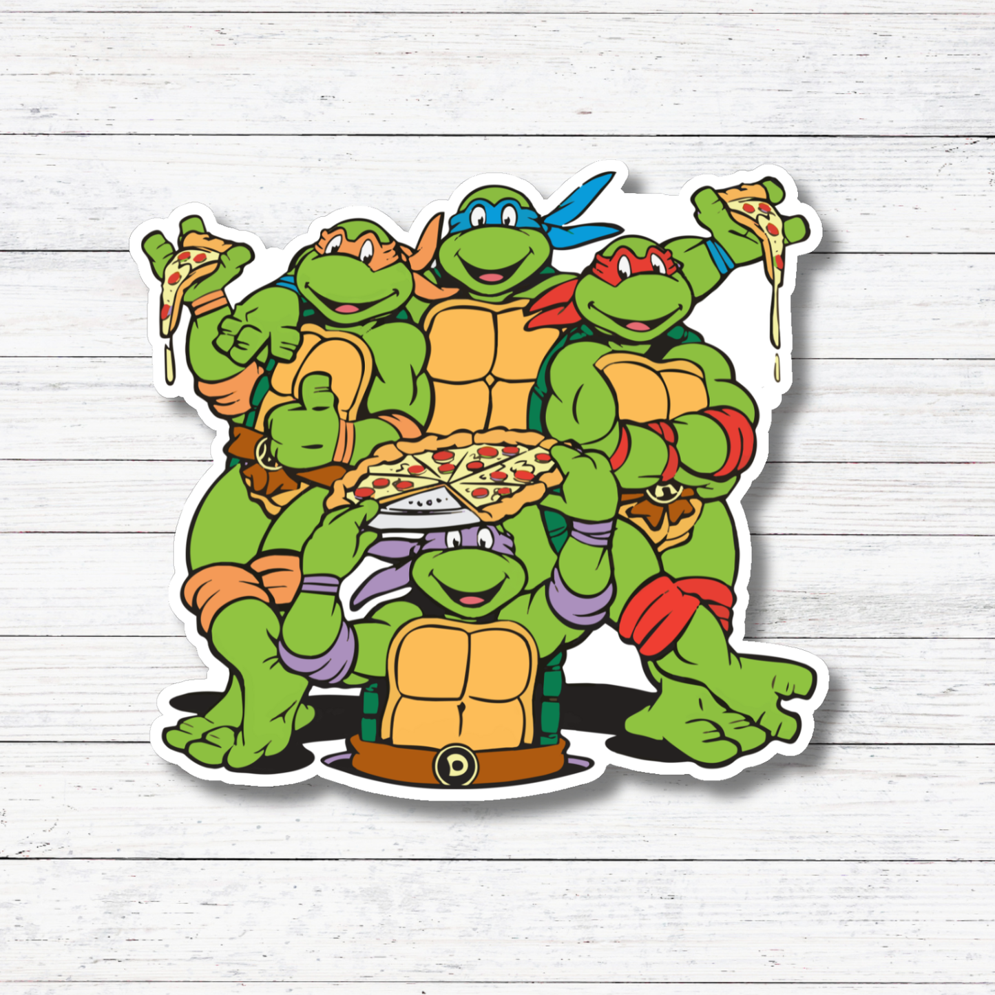 Oily Graphic Creations - Turtles- 90's Stickers/Magnet: Matte Vinyl
