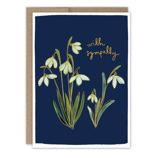 Biely & Shoaf - Snowdrops Sympathy Card