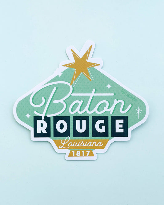 Pixel & Ink Creative - Baton Rouge Louisiana Sticker - Once Upon A Sign