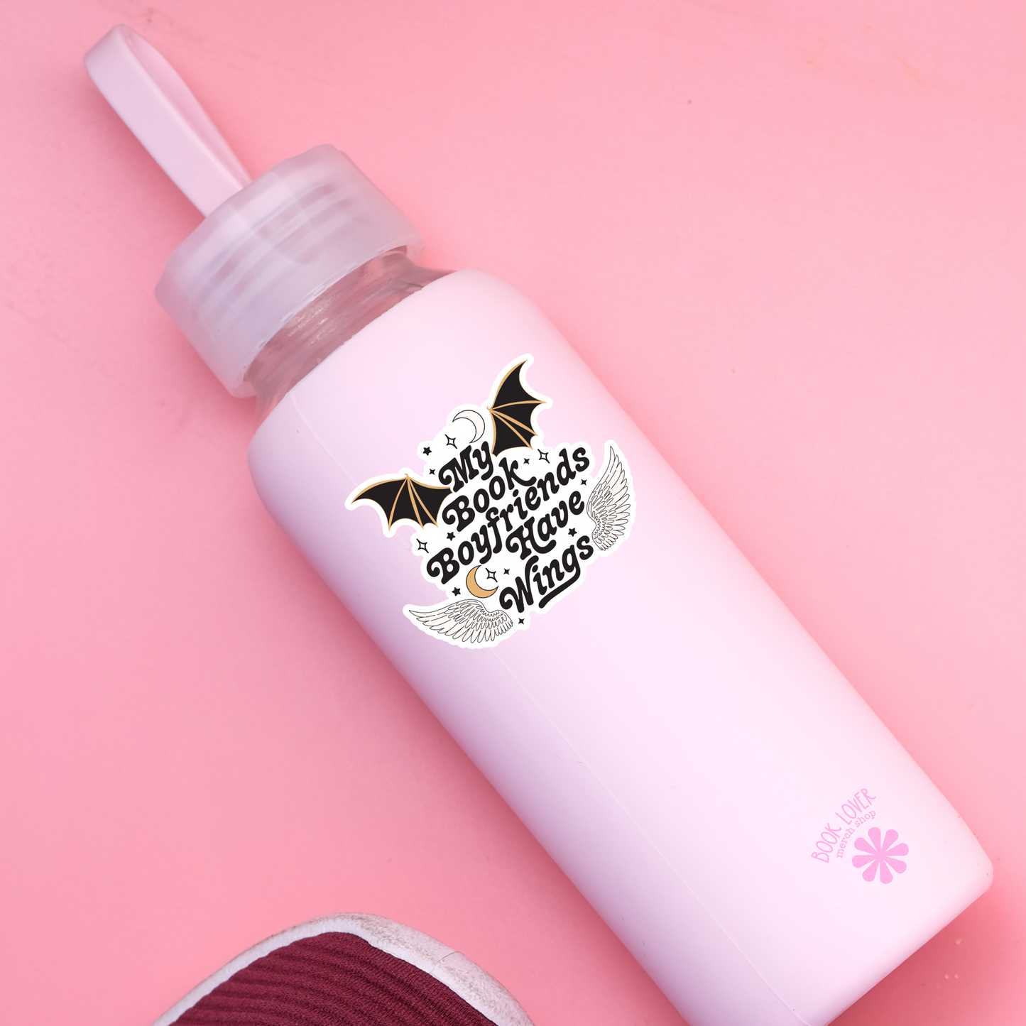 Book Lover Merch Shop - My Book Boyfriends Have Wings Stickers / Bookish Stickers / : 3''