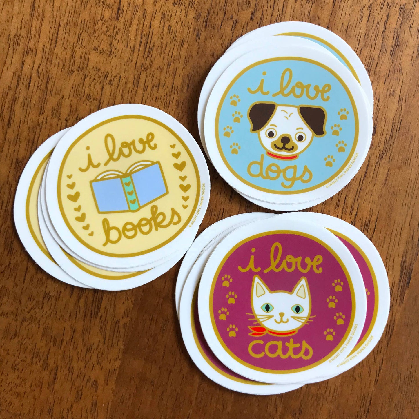 Night Owl Paper Goods - Love Books Vinyl Sticker