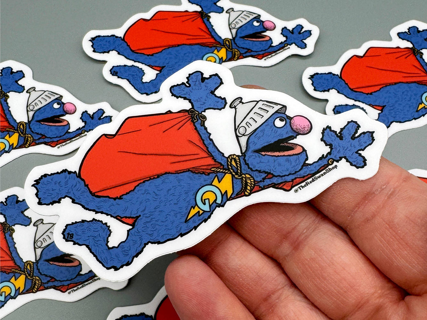 The Red Swan Shop - Vinyl Decal - Super Grover