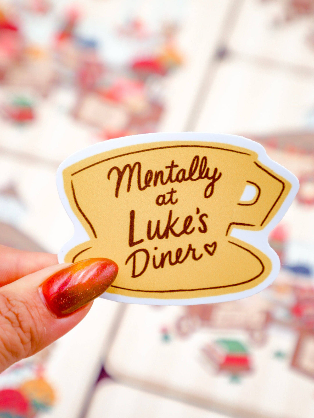 Furever Booked - Mentally at Luke’s Diner Sticker