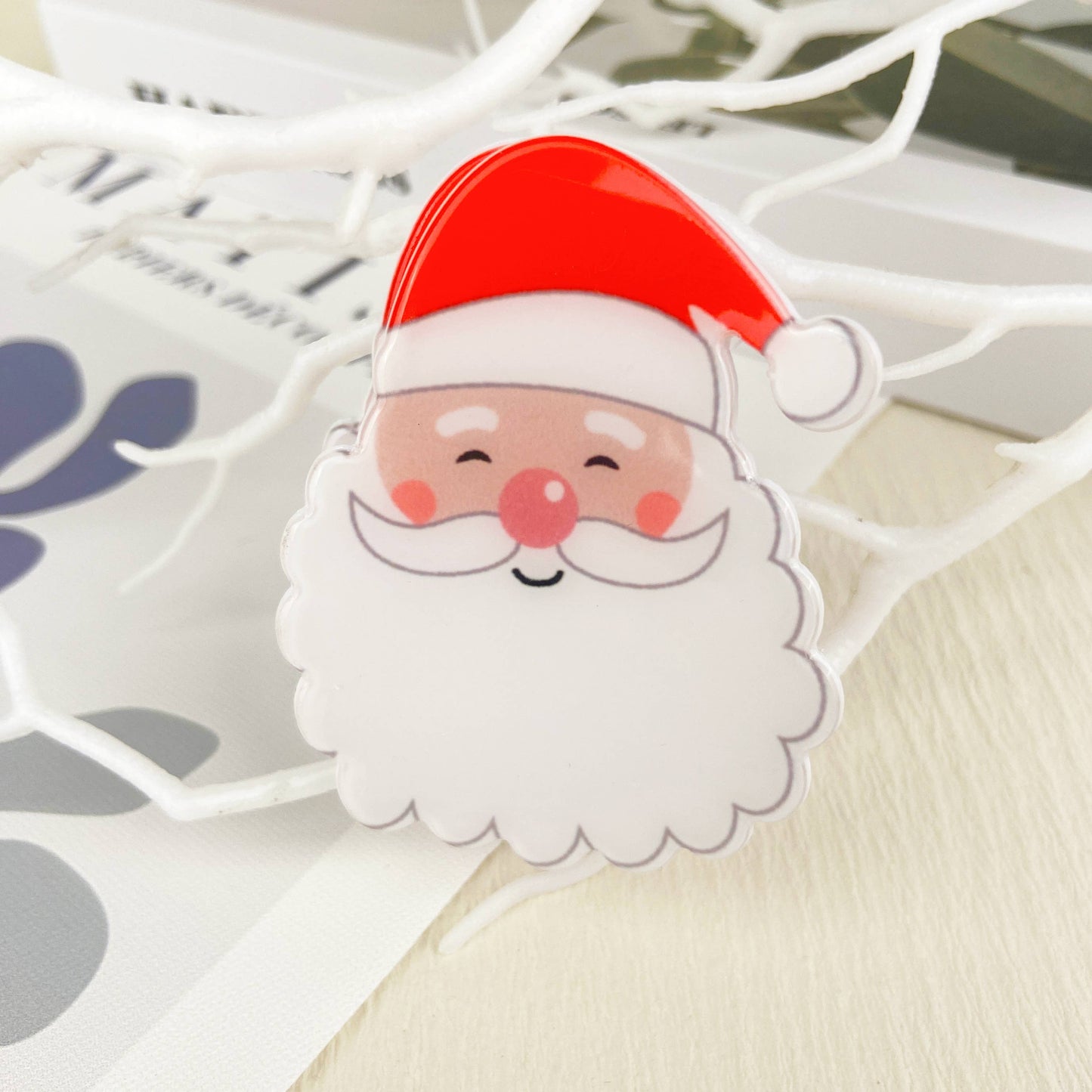mildstyles - Christmas  Santa Hair Claw Clip,Christmas  tree Hair clip: B20-1-21