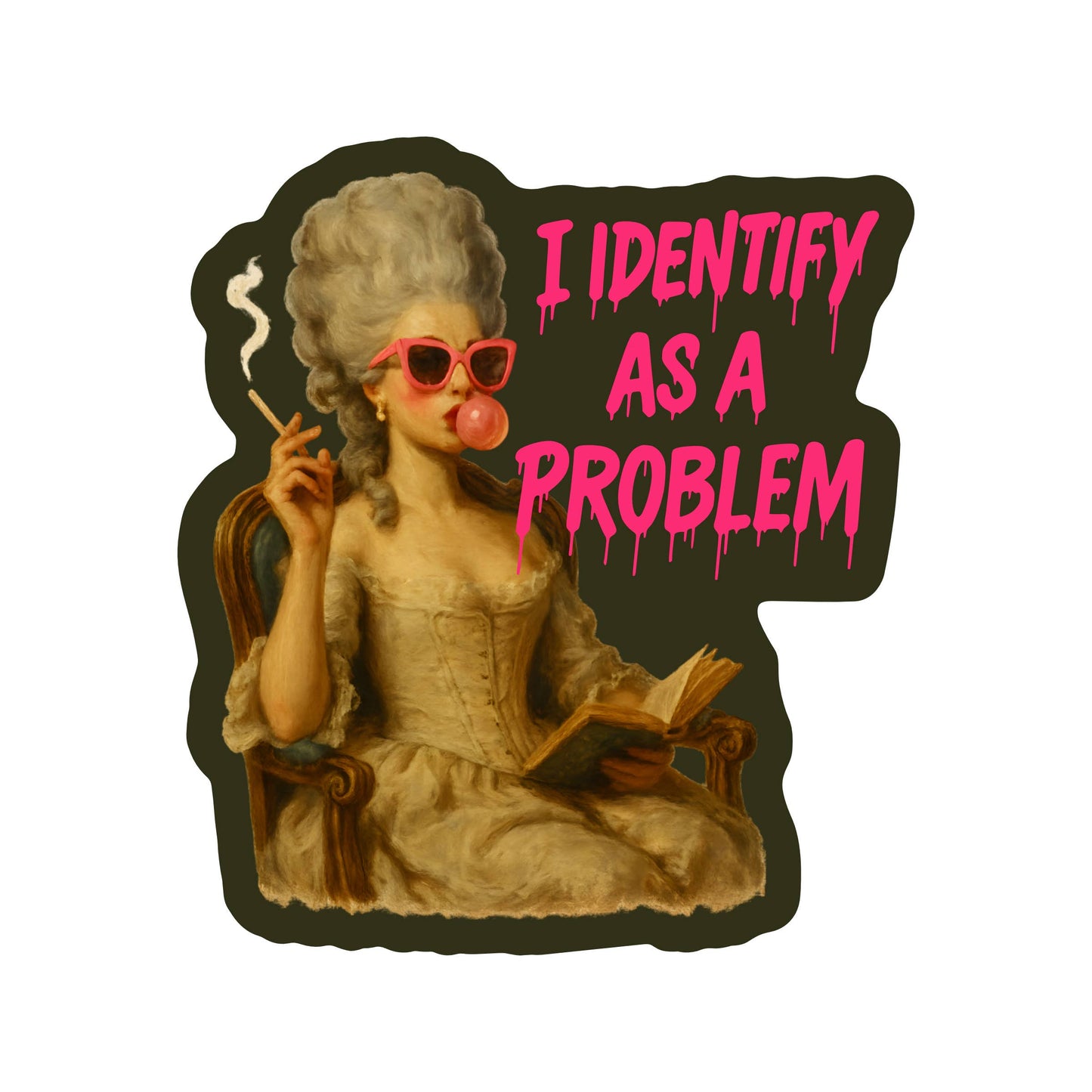 Juju and Moxie - Feminist Rights Funny Humor Book High Quality Vinyl Sticker