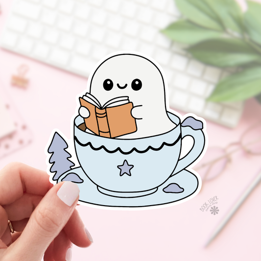 Book Lover Merch Shop - Hot Coco Hot Tub Stickers / Bookish Stickers / Book Lover: 3''