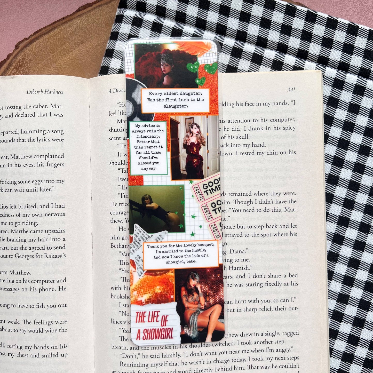 Cozy Reads Shop - Eras Collage Bookmarks: Showgirl / Tassel