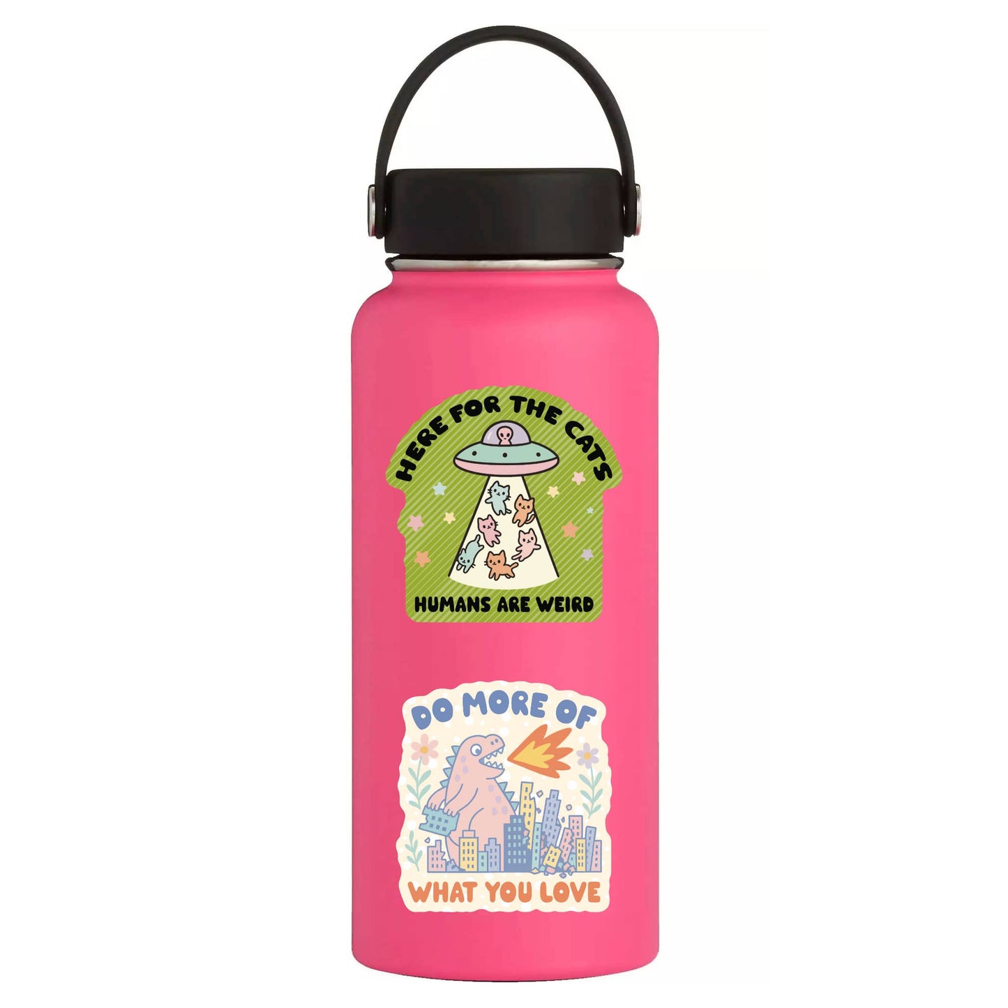 Juju and Moxie - Funny Motivational Monster Fire High Quality Vinyl Sticker