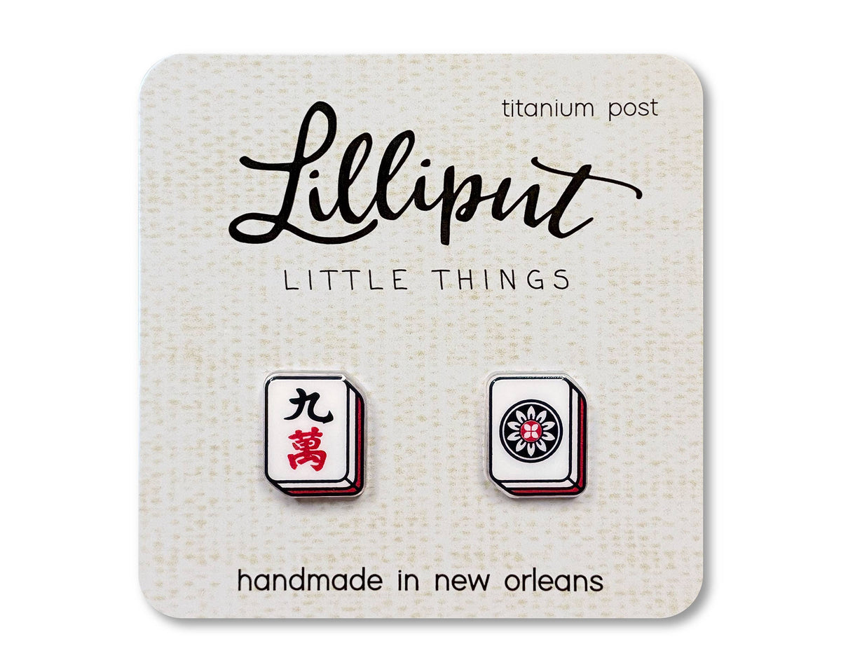 Lilliput Little Things - Mahjong Tile Earrings