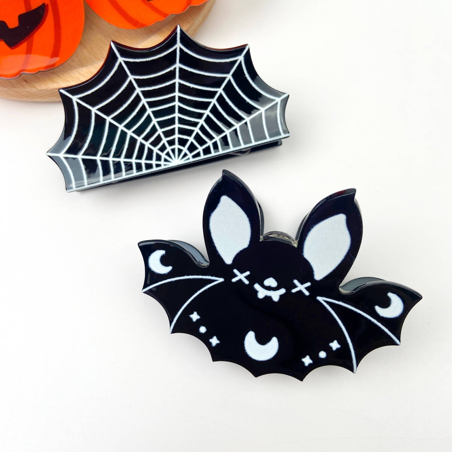 mildstyles - 3" Halloween Cute Bat Hair Clips: Bat