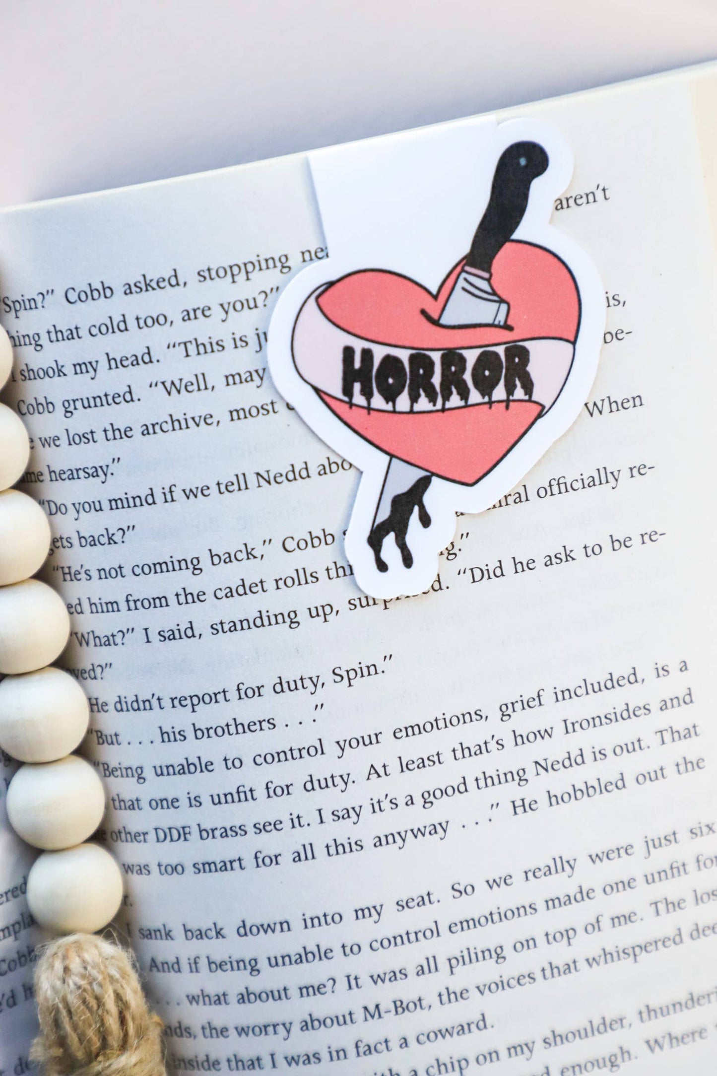 Furever Booked - Horror Heart Magnetic Bookmark